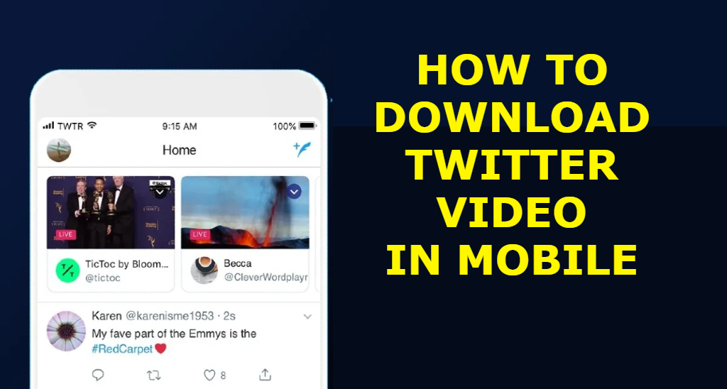 How to Download Twitter video in mobile