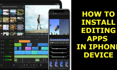 How to install Editing apps in Iphone device