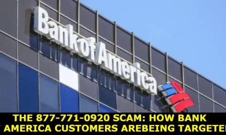 The 877-771-0920 Scam: How Bank of America Customers Are Being Targeted