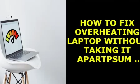 how to fix overheating laptop without taking it apart