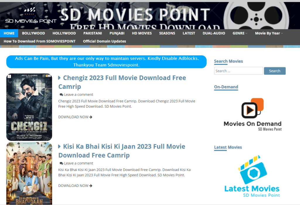 Download Your Favorite Movies and TV Shows for Offline Viewing on sdmoviepoint