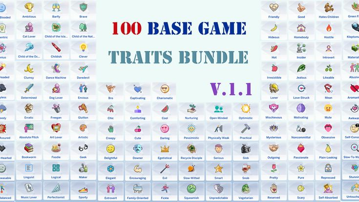 100 Base Game Traits Pack v1.6